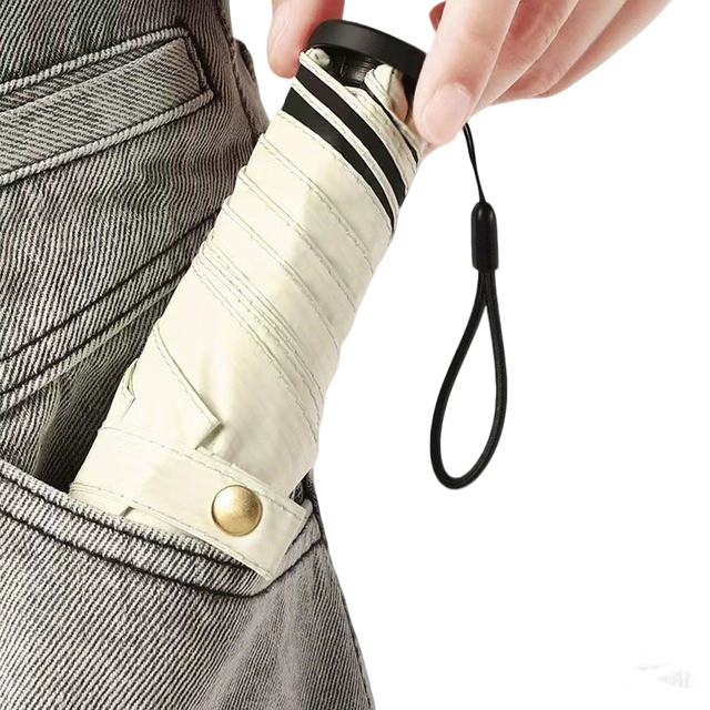 炭素折りたたみ傘 - 太陽と雨の両方