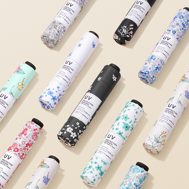 雨太陽のための炭素折りたたみ傘130g