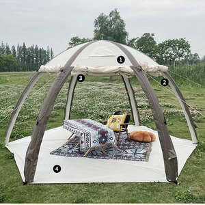 釣り人のインフレータブルテント、屋外の肥厚二層太陽と雨の保護、3-in-1ポータブルインスタントセットアップキャンピーキャンプシェルター