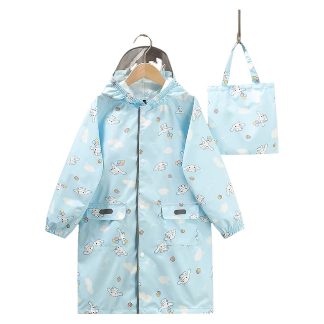 キッズレインコート - 防水性軽量ポンチョは長持ちする環境に優しい素材