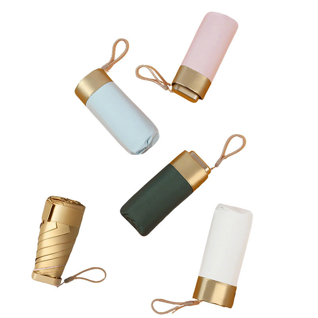 ミニ傘のポケット傘の折り畳み傘の熱シールドパラソル 