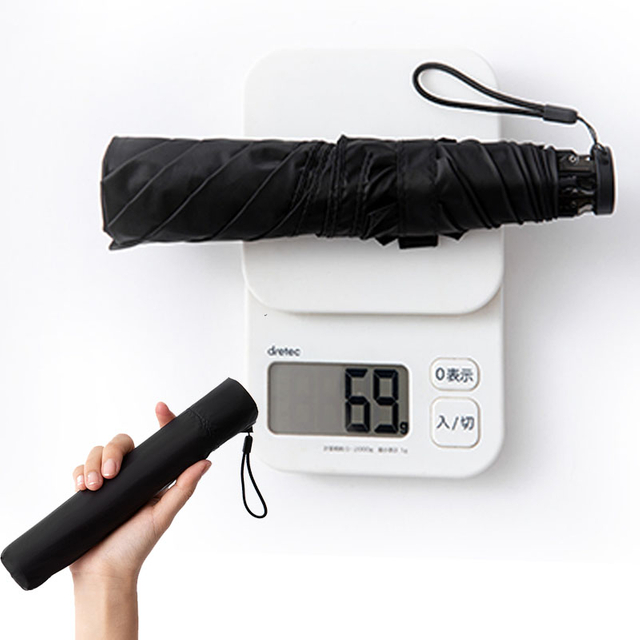 超超軽量フラット折りたたみ傘69g