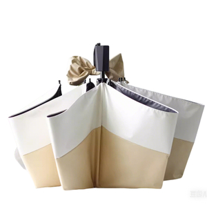 2トーン折りたたみ傘の熱シールドパラソル